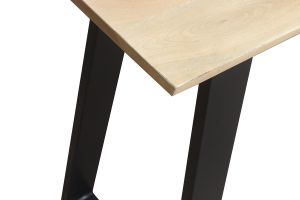 Table de bar en bois manguier massif et métal noir L120 cm VIJAY