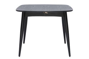 Table à manger extensible carrée en bois noir L90-130 cm NORDECO