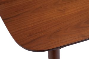 Table à manger extensible carrée en bois foncé L90-130 cm NORDECO