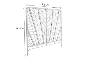 Tête de lit en rotin L162 cm GALON