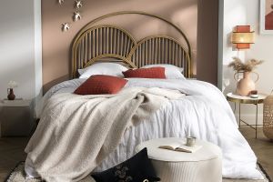 Tête de lit déco en rotin naturel L160 cm PAHOLA