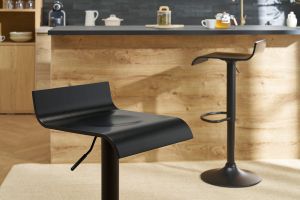 Sgabelli da bar design nero (lotto di 2) SURF