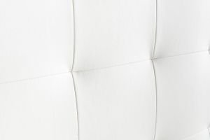 Tête de lit capitonnée blanc cassé 160 cm HALCIONA