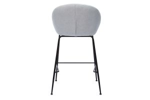 Tabourets de bar design tissu gris clair 65 cm (lot de 2) SHERU