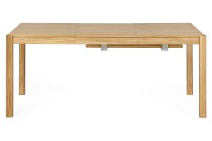 Table à manger extensible rallonges intégrées en bois clair chêne rectangulaire L125-238 cm AGALI