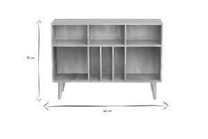 aparador mueble de almacenaje de botellas o vinilos en mango macizo ISIDRO