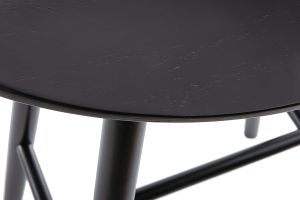 Tabouret de bar bois noir H65 cm DEMORY