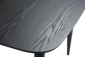 Table à manger extensible carrée en bois noir L90-130 cm NORDECO