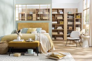 Kopfbrett mit eingravierten Mangoholz-Motiven B165 cm VIBES