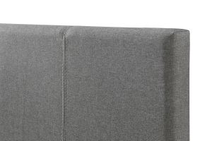 Lit gigogne en tissu gris 90x190 cm MACCO