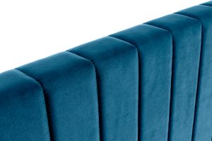 Tête de lit en tissu velours bleu foncé L170 cm NEHA