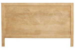 Tête de lit en bois manguier massif gravé L165 cm VIBES
