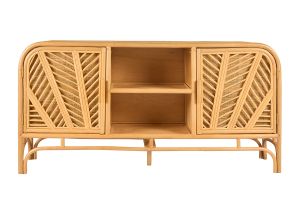 Buffet vintage en rotin 2 portes L150 cm GALON