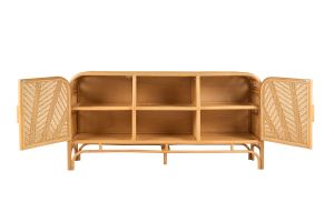Buffet vintage en rotin 2 portes L150 cm GALON