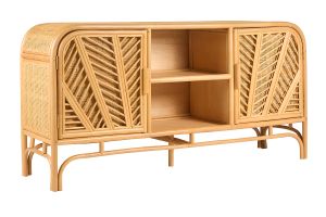 Buffet vintage en rotin 2 portes L150 cm GALON