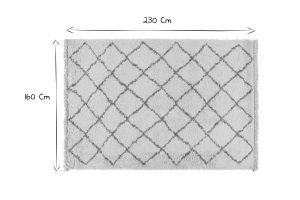 Berberteppich PP ecru 160*230cm ZELIA