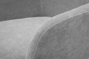 Barhocker aus grauem Stoff mit Samteffekt H65 cm (2er-Satz) AMIKA