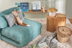 Tables basses gigognes ovales scandinaves bois clair finition chêne (lot de 2) WOODY