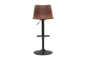 Tabourets de bar vintage réglables pivotants marron clair (lot de 2) NEW ROCK