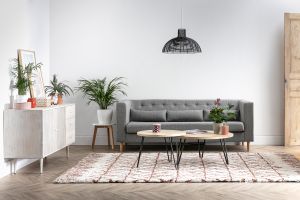 Tables basses gigognes rondes bois manguier massif et métal noir (lot de 2) VIBES