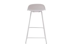 Tabourets de bar design blancs H65 cm (lot de 2) ELLA