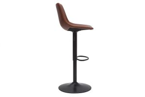 Tabourets de bar vintage réglables pivotants marron clair (lot de 2) NEW ROCK