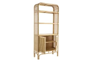 Bibliothèque vintage en rotin naturel L80 cm GALON