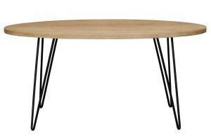 Table à manger ovale en bois manguier massif L160 cm VIBES