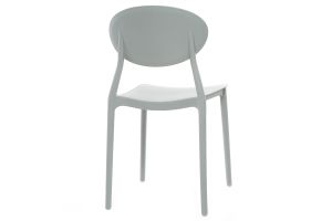 Chaises design empilables gris clair intérieur - extérieur (lot de 2) ANNA