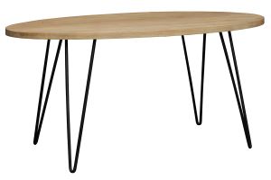 Table à manger ovale en bois manguier massif L160 cm VIBES