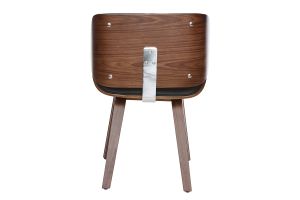 Chaise design noir et bois foncé RUBBENS