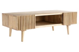 Mesa de centro en mango macizo con puertas correderas ALBA