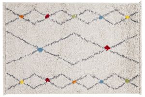 Tapis rectangulaire à motifs losanges 60 x 120 cm LIO