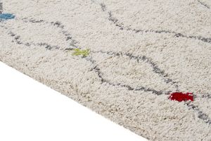 Tapis rectangulaire à motifs losanges 60 x 120 cm LIO