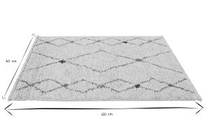 Tapis rectangulaire à motifs losanges 60 x 120 cm LIO