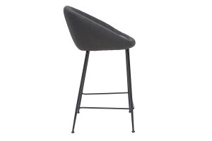 Tabourets de bar design tissu gris foncé 65 cm (lot de 2) SHERU