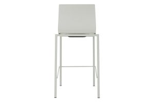 Tabourets de bar design empilables blancs H65 cm (lot de 2) KUPA
