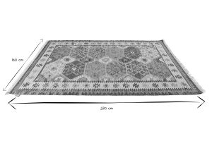 Tapis rectangulaire berbère multicolore 160 x 230 cm MOHA