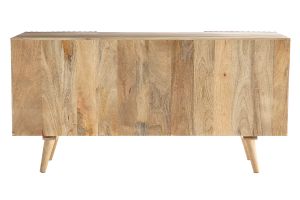 Buffet en bois manguier massif 2 portes coulissantes L140 cm ALBA