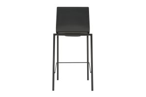 Tabourets de bar design empilables noirs H65 cm (lot de 2) KUPA