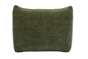 Fauteuil lounge en tissu effet velours texturé vert kaki BUMPY