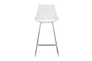 Tabourets de bar design blancs 65 cm (lot de 2) JUNE