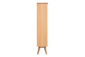 Bibliothèque scandinave en bois clair chêne 8 casiers L110 cm INGRID