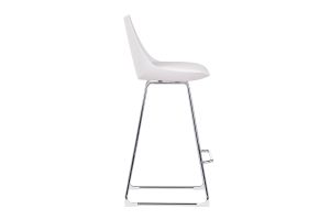 Tabourets de bar design blancs 65 cm (lot de 2) JUNE