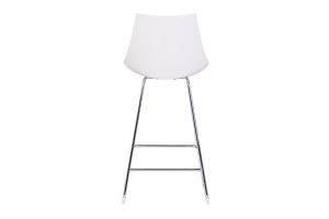 Tabourets de bar design blancs 65 cm (lot de 2) JUNE