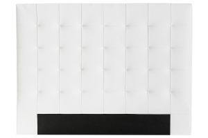 Tête de lit capitonnée blanc cassé 160 cm HALCIONA