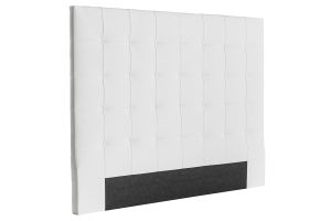 Tête de lit capitonnée blanc cassé 160 cm HALCIONA