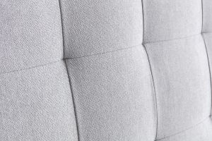 Tête de lit capitonnée en tissu gris L160 cm HALCIONA