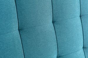 Tête de lit capitonnée en tissu bleu canard L160 cm HALCIONA