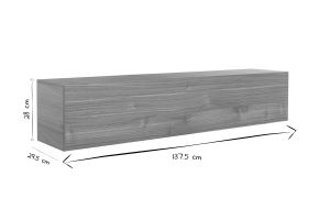 Élément mural TV horizontal en bois clair  L137.5 cm ETERNEL